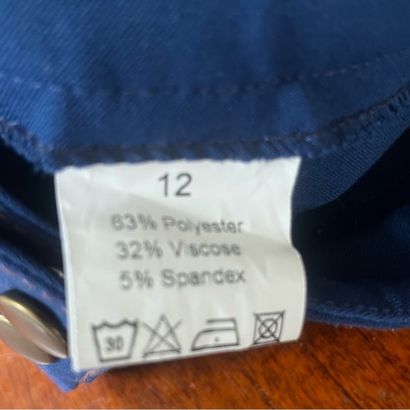 NWOT Piper Evolution High-Rise Breeches Knee Patch, Lapis Blue, Size 12, Girls - Picture 11 of 12